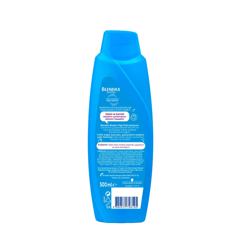 Blendax Şampuan 500 ml Badem Yağı Özlü