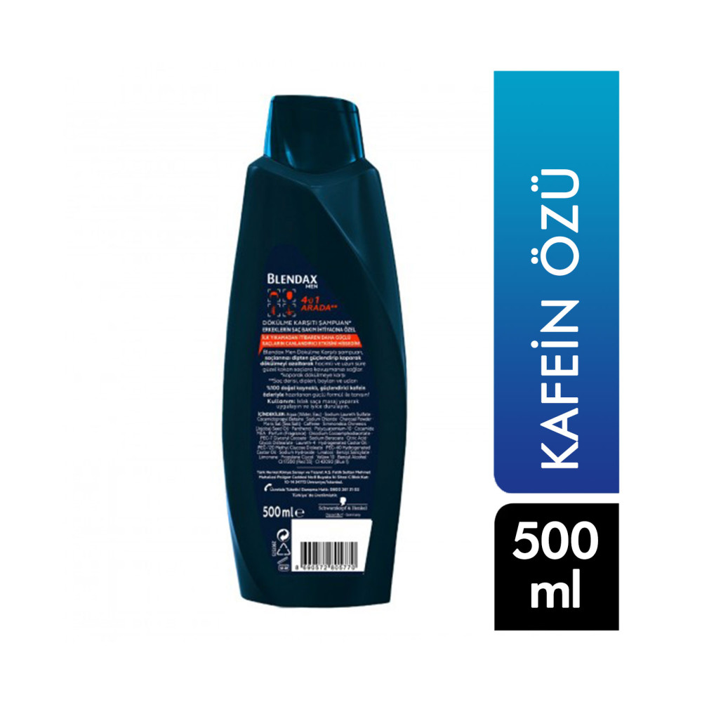 Blendax Şampuan 500 ml Erkeklere Özel Kafein Özlü