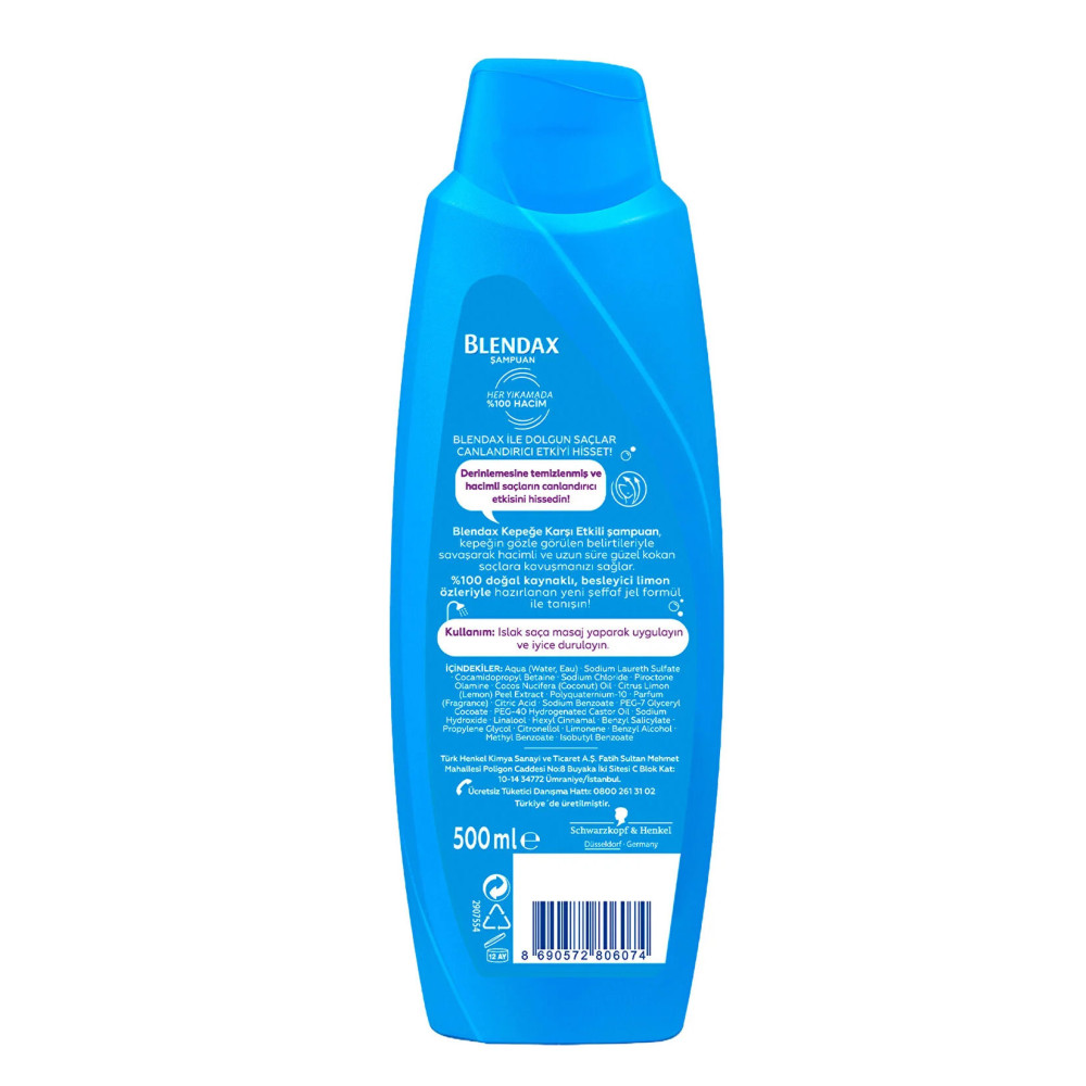 Blendax Şampuan 500 ml Kepeğe Karşı Etkili