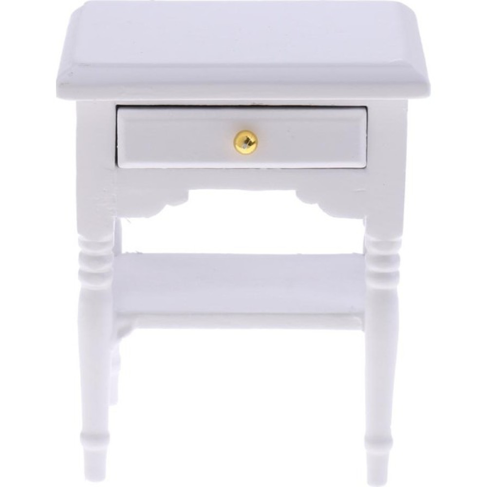 Blesiya 1:12 Dollhouse Yatak Odası Mobilyaları Beyaz Başucu Masa Oturma Odası Dolabı Oyuncak (Yurt Dışından) Bebek Oyuncakları Fiyatı