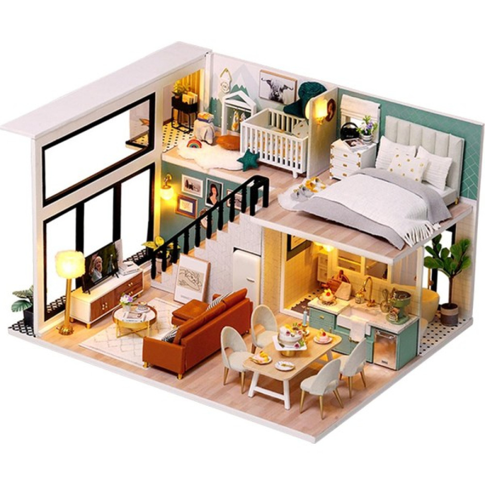 Blesiya Mobilya ile Ahşap Dollhouse Ev (Yurt Dışından) Bebek Oyuncakları Fiyatı