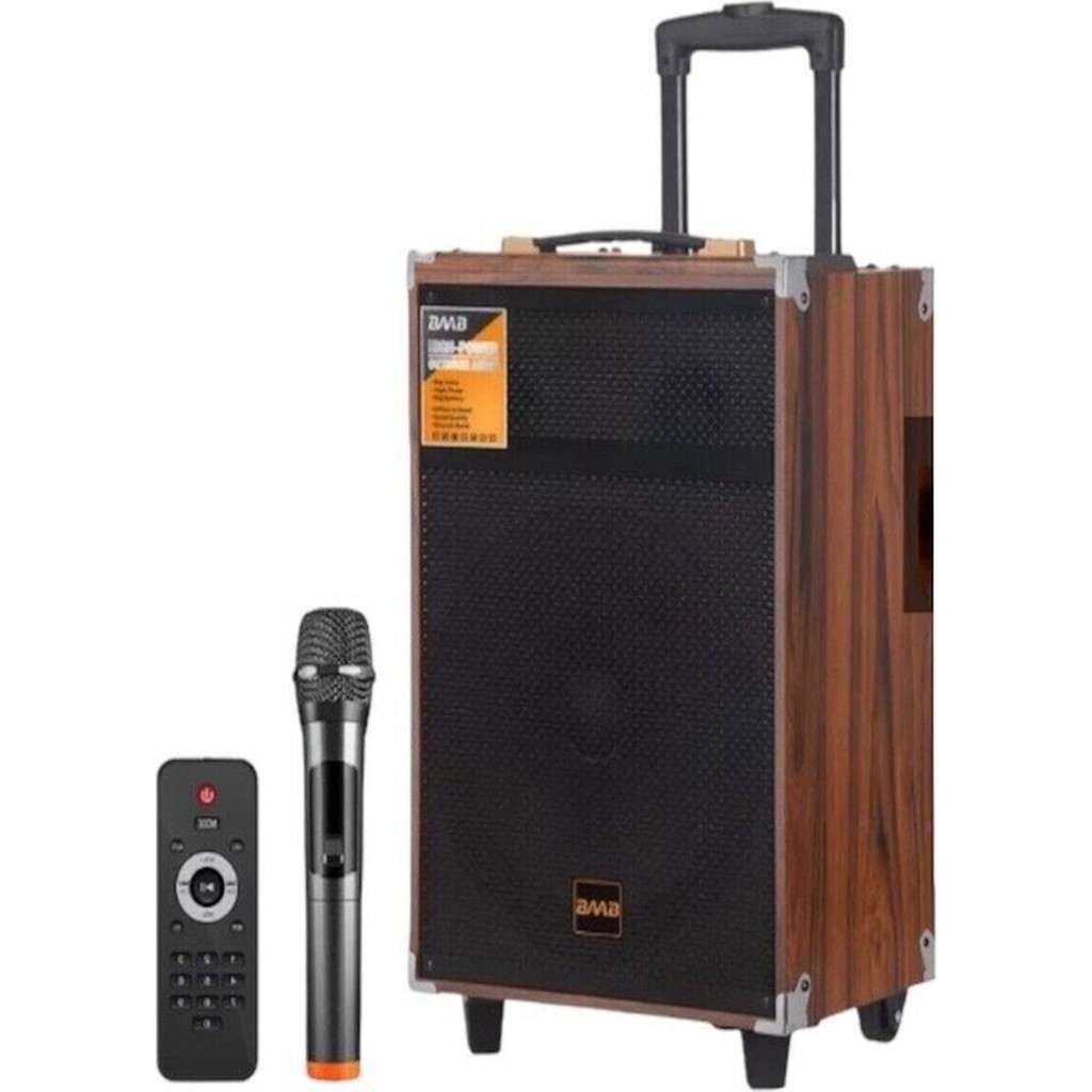 Blic B-Q12 50W Süper Bass Kumandalı Taşınabilir Kablosuz Mikrofonlu Bluetooth Hoparlör Karaoke Stüdyo Mikrofonu Fiyatı