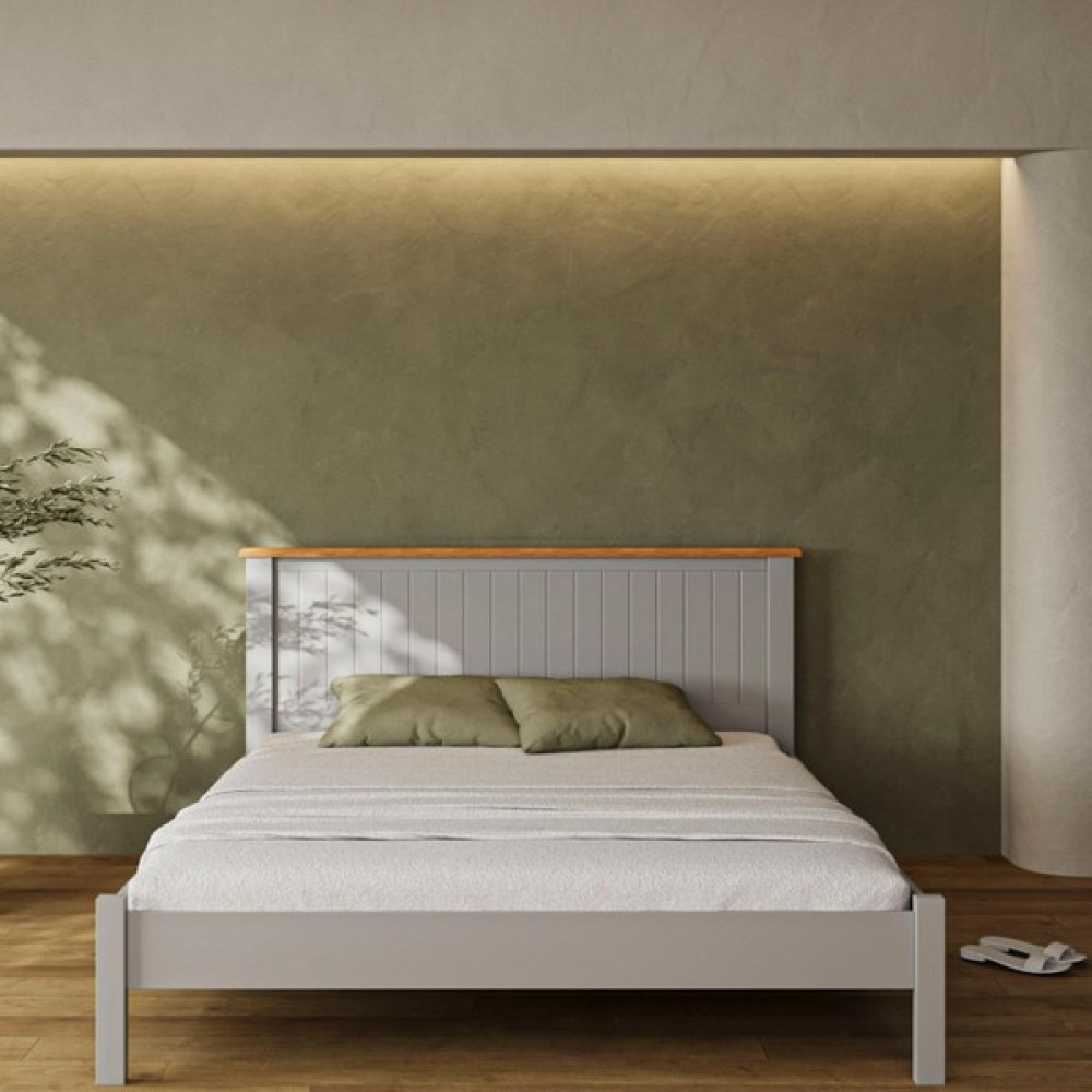 Blink Modern Soft Gri Çift Kişilik Karyola 140X190 - Açık Gri - 140 x 190 cm Karyola Fiyatı
