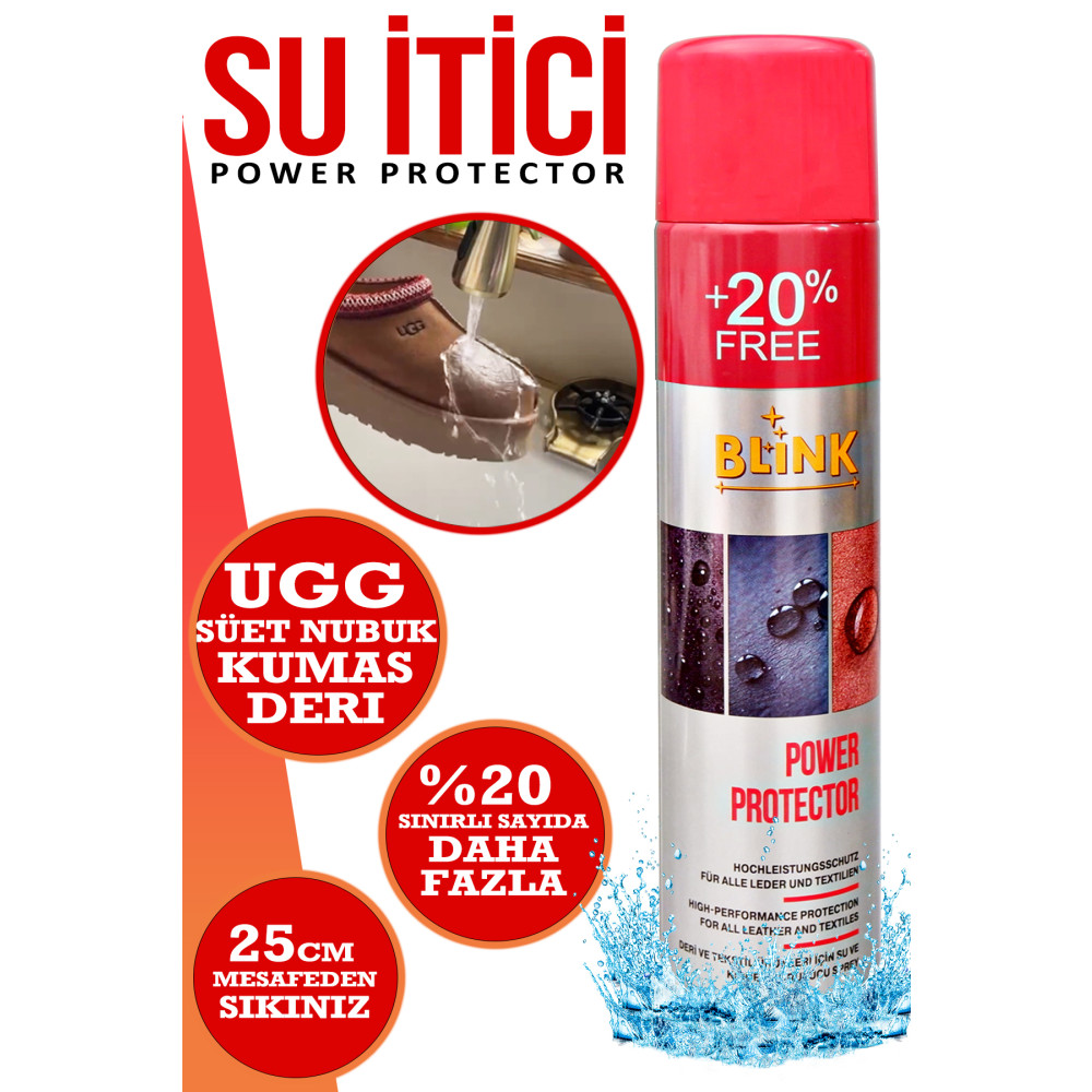Blink Su Itici Su Geçirmezlik Ve Önleyici Sprey Ugg Power Protector 250ml Deterjan ve Temizlik Ürünleri Fiyatı