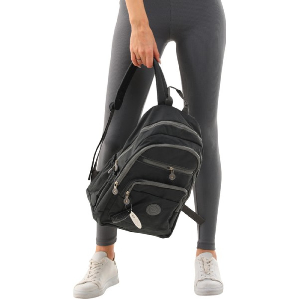 Bliss Unisex Koyu Gri Su Geçirmez Krinkıl Kumaş Sırt Çantası Erkek Sırt Çantası Fiyatı