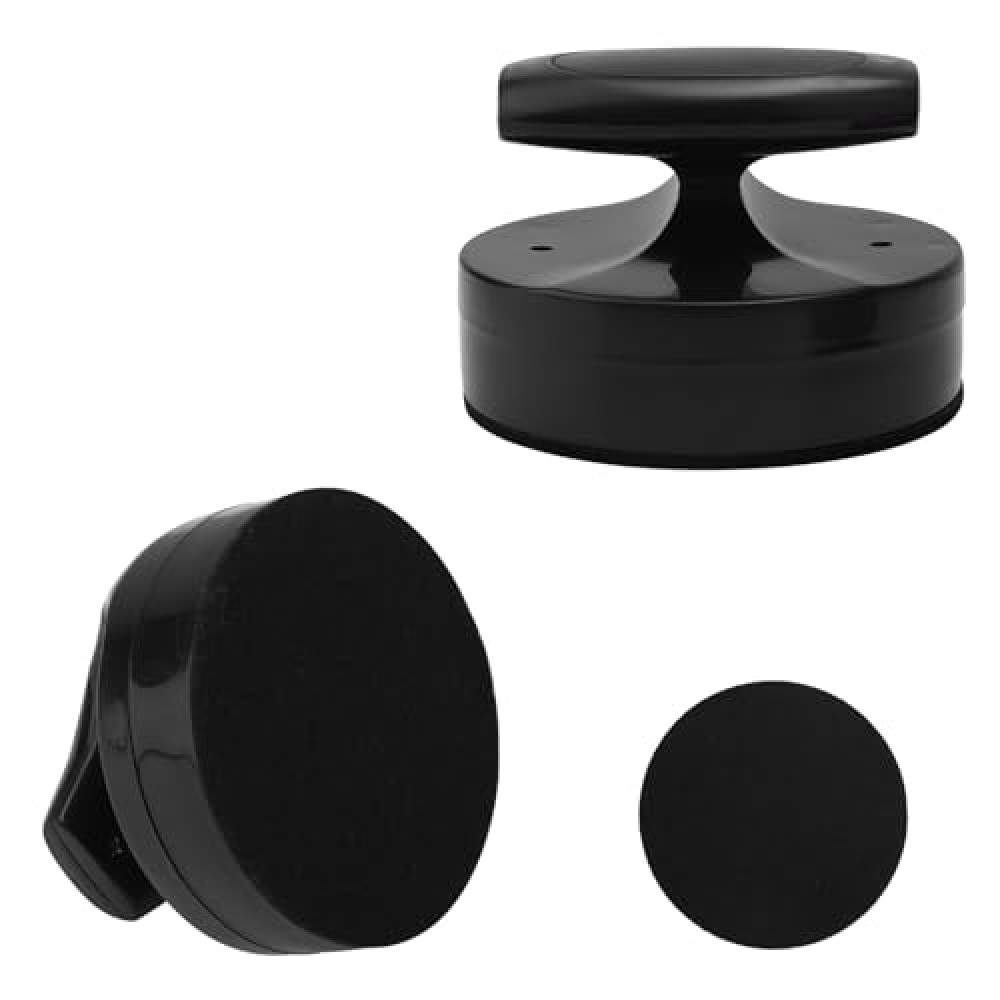 Block Printing Baren, Comfort Grip Handle Baren Printmaking Tool with Flannel Pad Multipurpose Linoleum Block Printing Tools for Painting Linocut DIY Art Craft Supplies (Black)