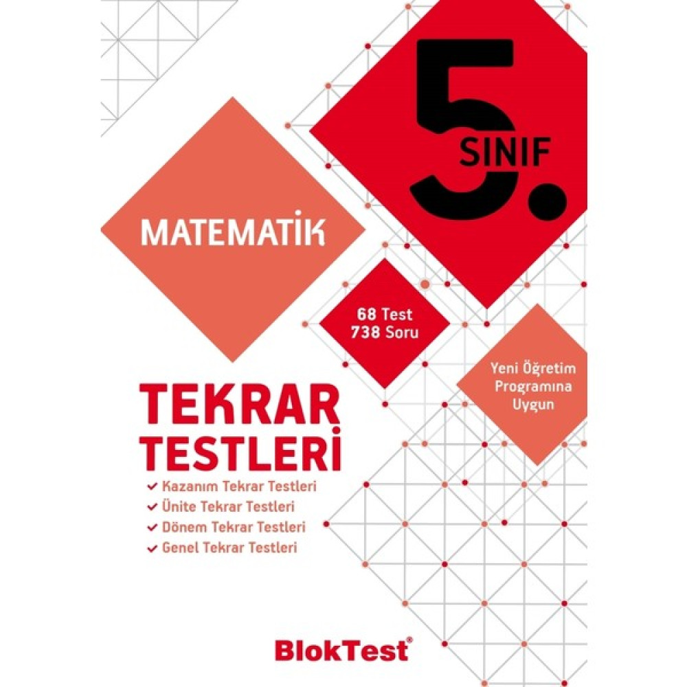 Bloktest Yayınları Bloktest 5.Sınıf Matematik Tekrar Testleri Yaprak Testler Fiyatı
