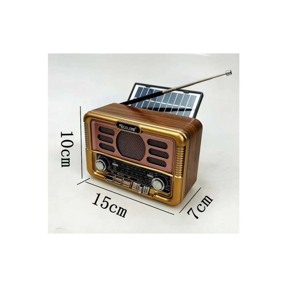 BLOMSTER Everton Rt-671 Usb Bt Radyo Nostajık Solar Paneli Müzik Çalar Alarmlı Saatler & Radyolar Fiyatı