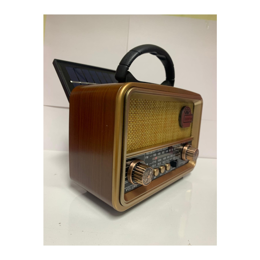 BLOMSTER Everton Rt-827 Usb/fm/bt Solar Paneli Nostajık Radyo Alarmlı Saatler & Radyolar Fiyatı