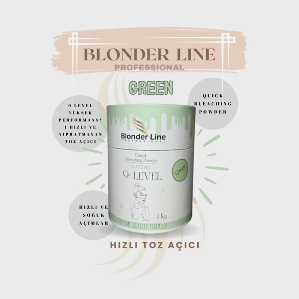 Blonder Line Yüksek Performanslı Hızlı Toz Açıcı 1 kg Saç Boyası Fiyatı