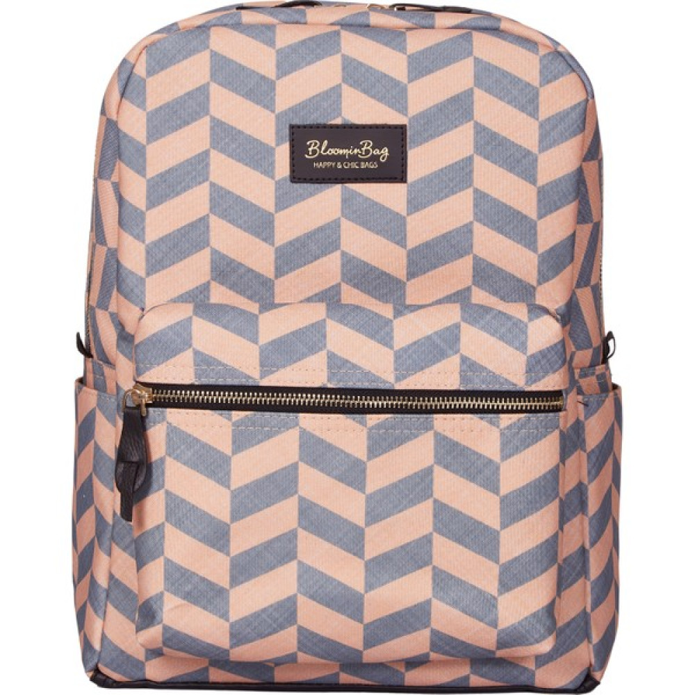 BloominBag Smokey Chevron 13 - 14 Inç Sırt Laptop / MacBook Çantası - Gri Dizüstü Bilgisayar Aksesuarları Fiyatı