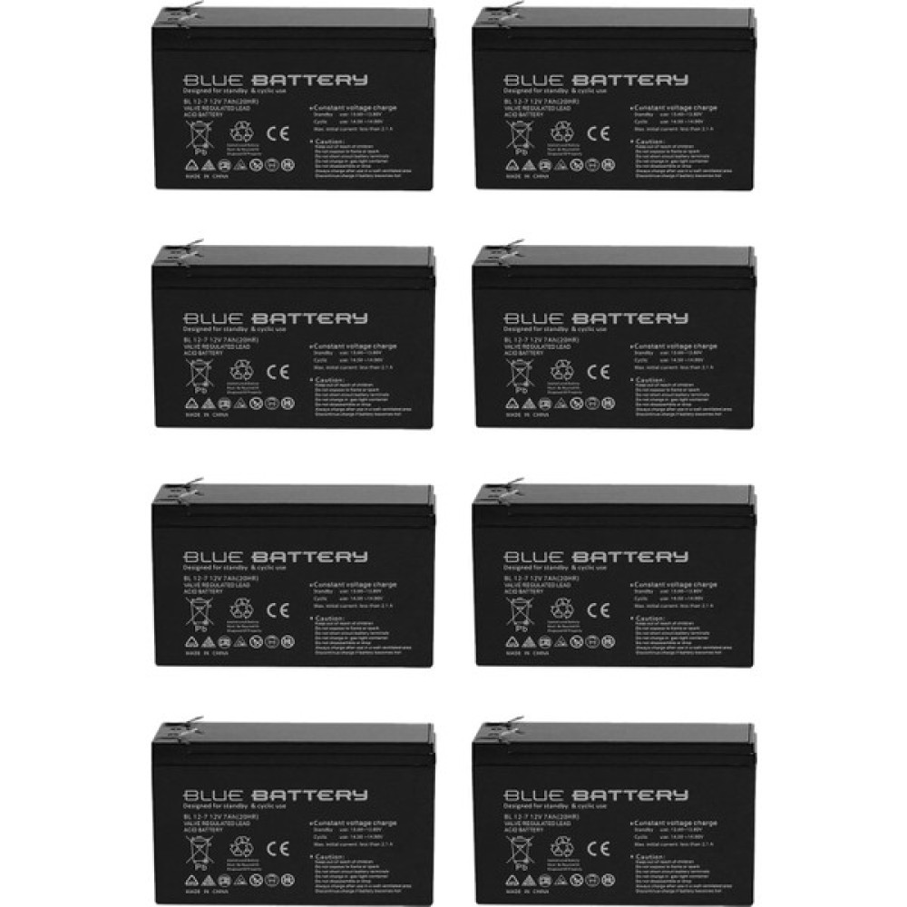 Blue Battery 10 Adet Blue Battery 12V 7AH Bakımsız Kuru Akü 2023 Eylül Üretim 12 Volt 7 Amper Kesintisiz Güç Kaynakları (UPS) Fiyatı