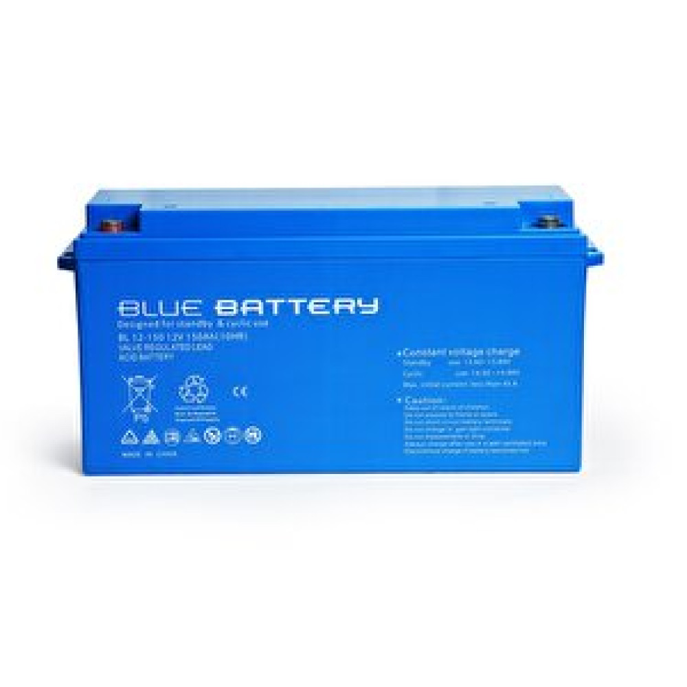 Blue Battery 12 Volt 150 Ah Bakımsız Kuru Akü , Ups Aküsü Power Supply Fiyatı