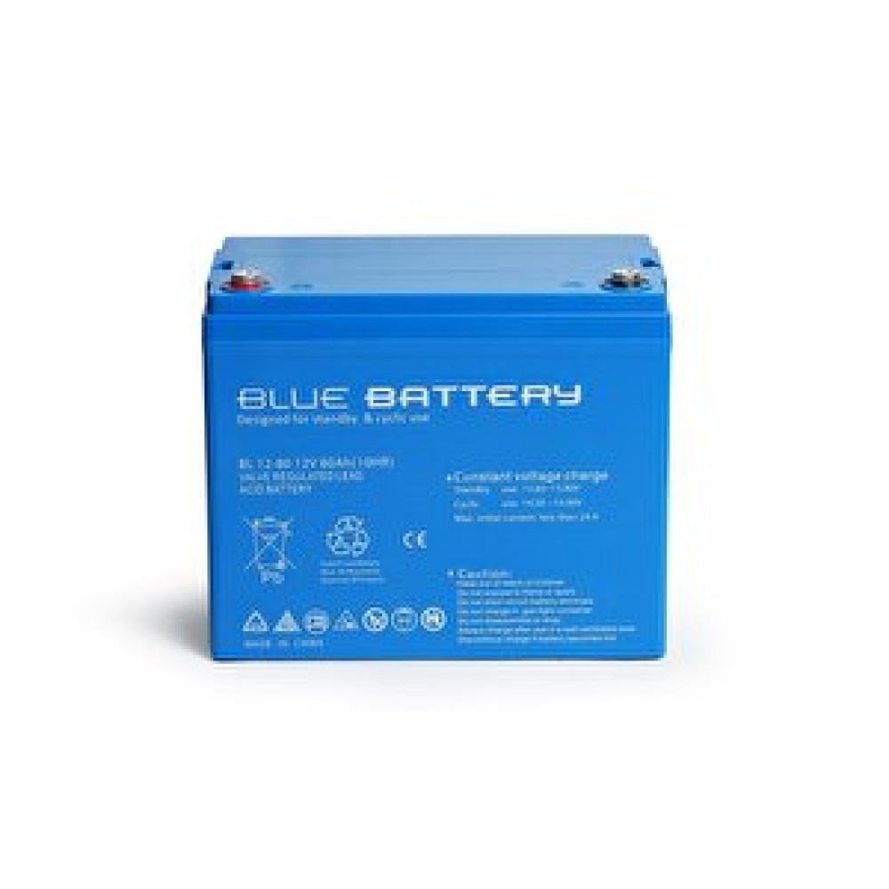 Blue Battery 12 Volt 80 Amper Bakımsız Kuru Akü , Ups Aküsü Power Supply Fiyatı