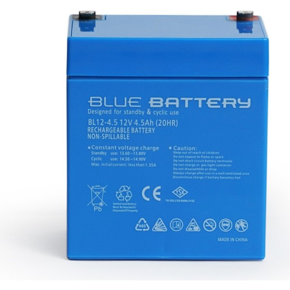 Blue Battery 12V 4.5 Amper Bakımsız Kuru Akü , Ups Aküsü Akü Fiyatı