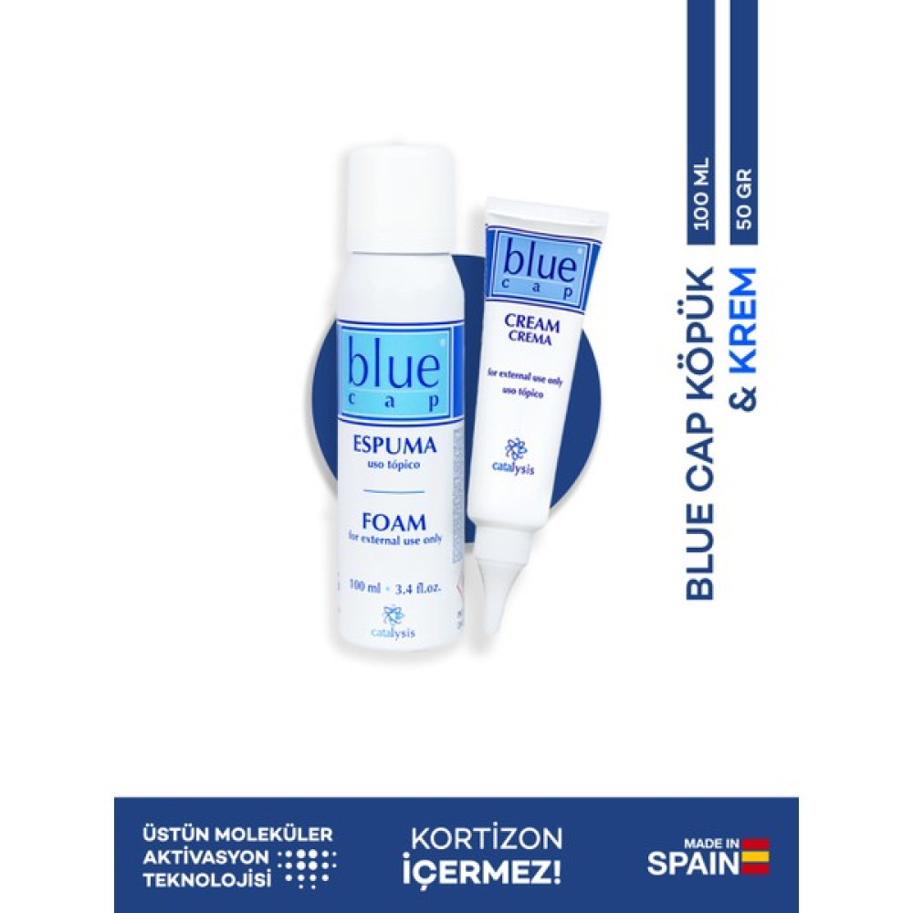 Blue Cap Köpük 100 ml + Krem 50 gr Ultra Nemlendirici Set - Kortizonsuz Cilt ve Yüz Bakımı Fiyatı