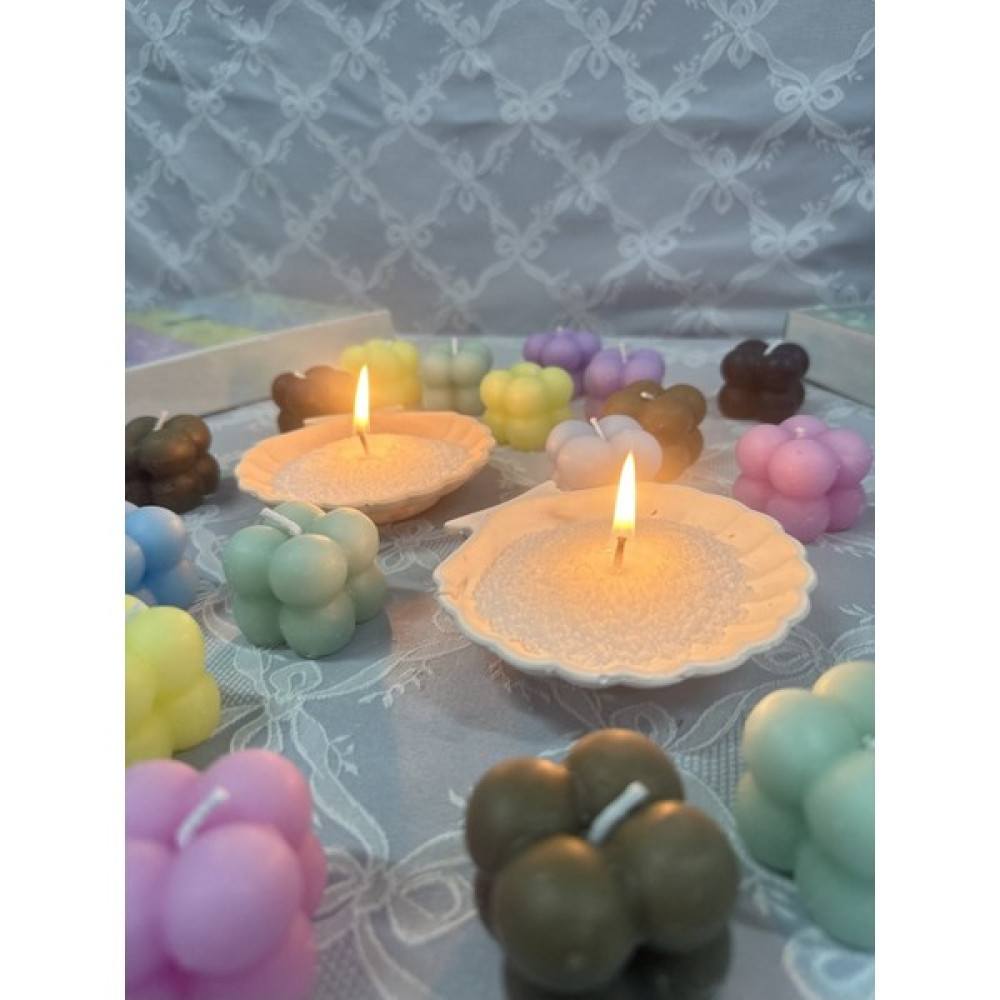 Blue Daisy Candle Inci Tozu Mum ( 30 Adet Fitil ile ) Vanilya Aromalı Beyaz 250 gr Dekoratif Mum Fiyatı