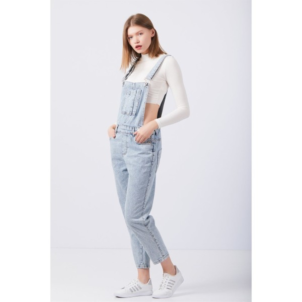 Blue Denim Kot Salopet Tulum Bayan Tulum ve Salopet Fiyatı