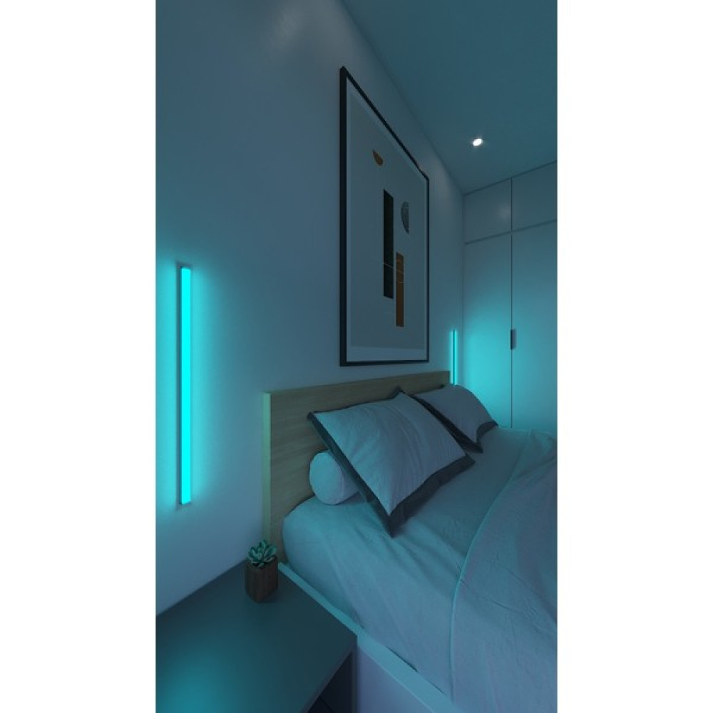 Blue Digital 1 Adet Mini Uzaktan Kumandalı LED Abajur Gece Lambası Rgb Yuksek Işık Sistemi - Siyah Lambader Fiyatı