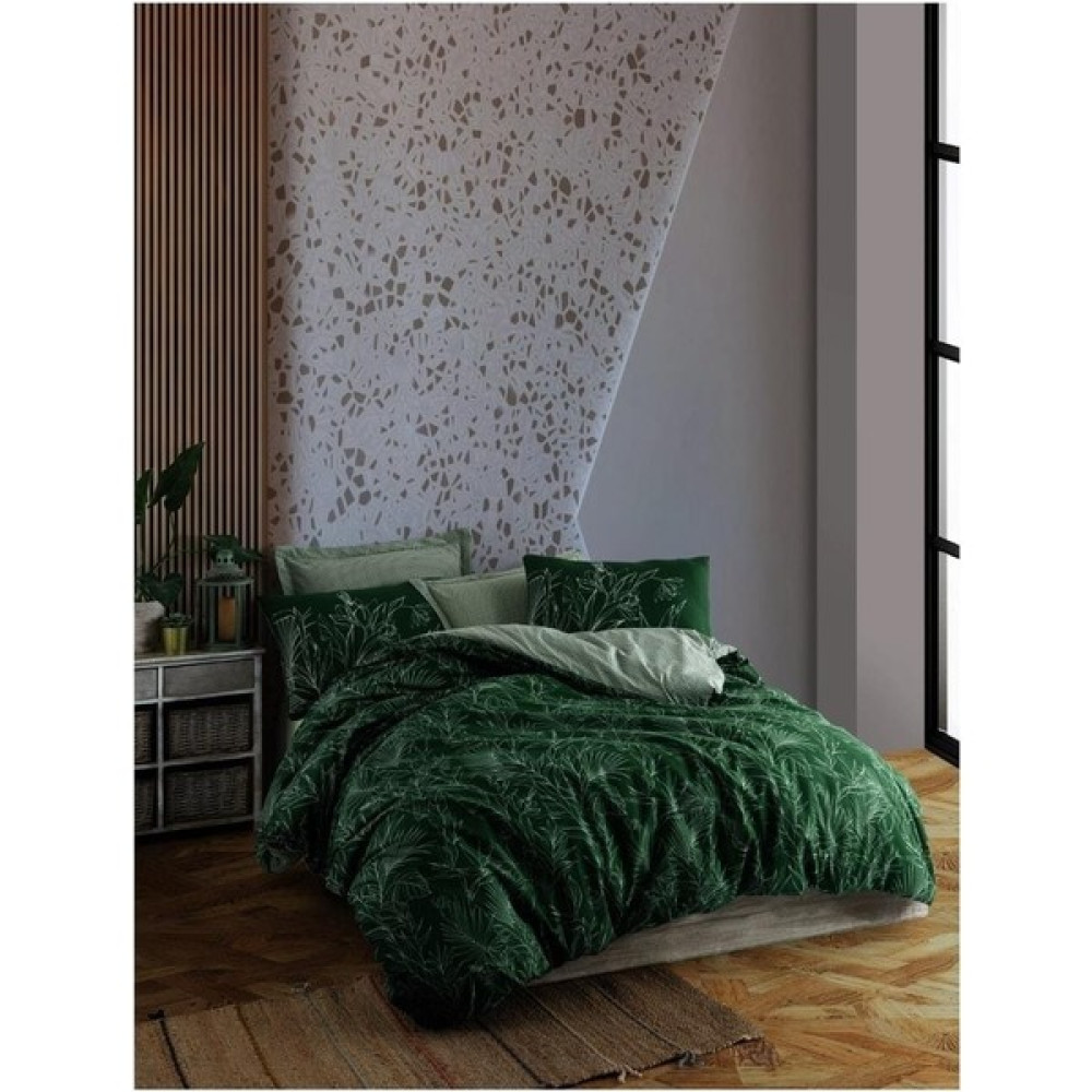 Blue Home Leaf Ranforce Çift Kişilik Nevresim Takımı Soley - 120 x 200 cm - Açık Gri Nevresim Takımı Fiyatı
