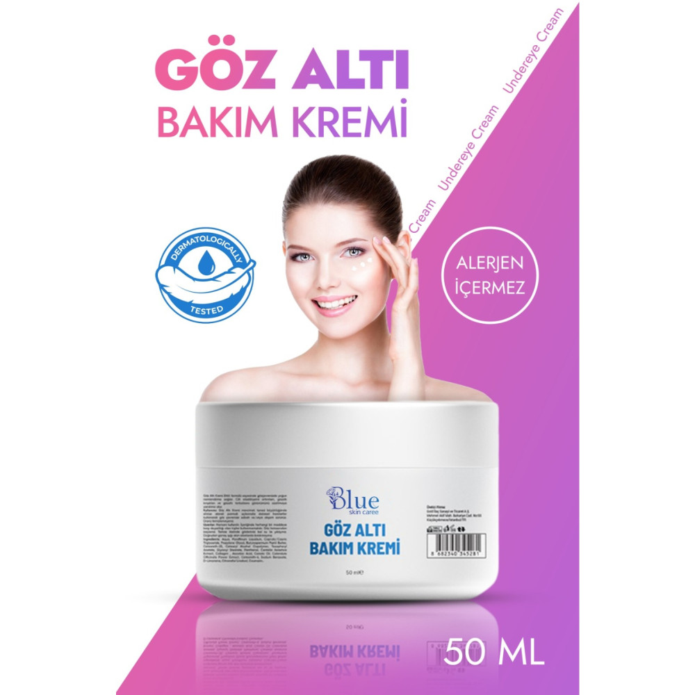 BLUE Skin Care Göz Altı Kırışıklık Morluk Ve Torbalanma Akne Karşıtı Yoğun Nemlendirici Etkili Göz Altı Kremi 50 ml Göz Kremi Fiyatı