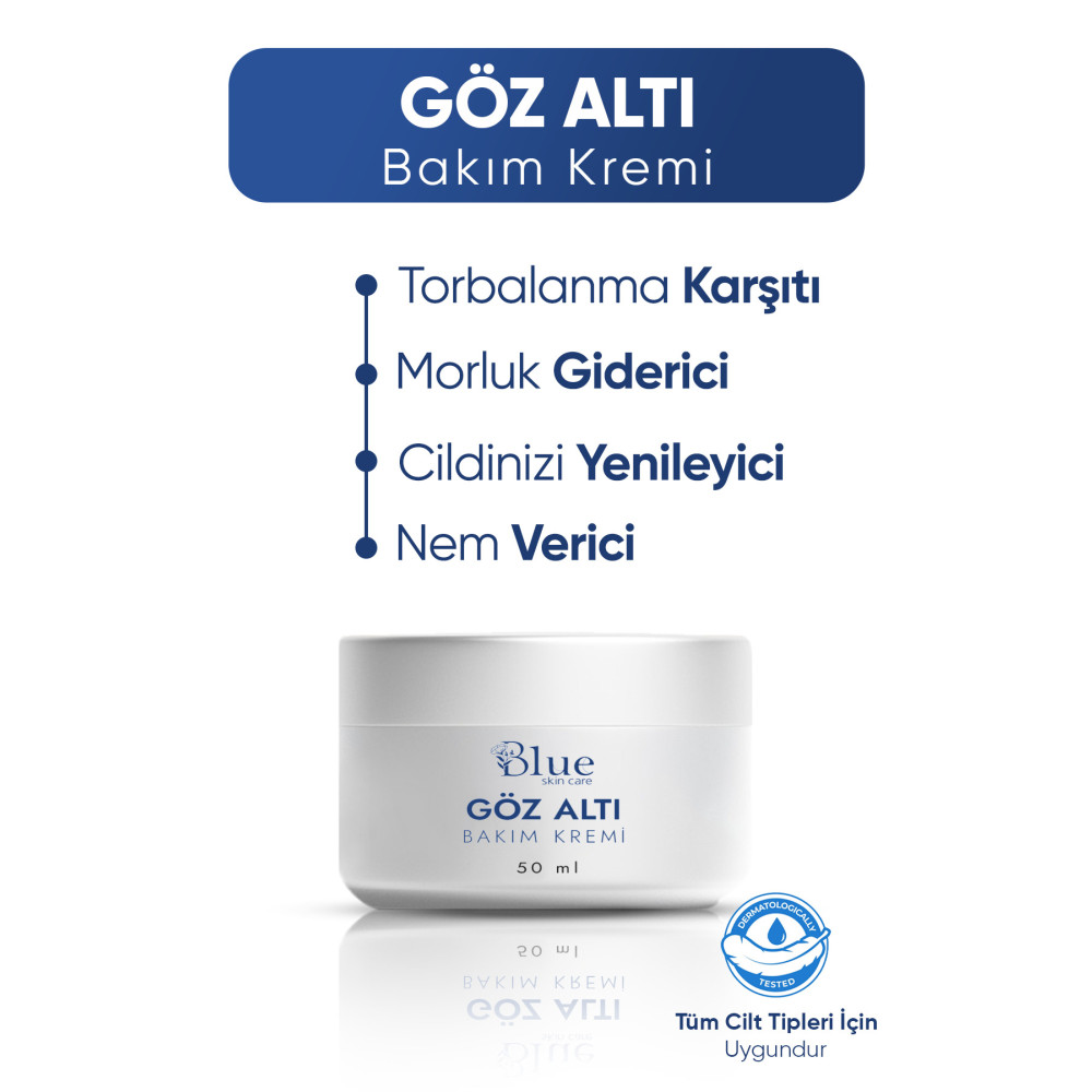 BLUE Skin Care Göz Altı Kremi Kırışıklık Morluk Ve Torbalanma Karşıtı Yoğun Nemlendirici Göz Kremi 50 ml Göz Kremi Fiyatı