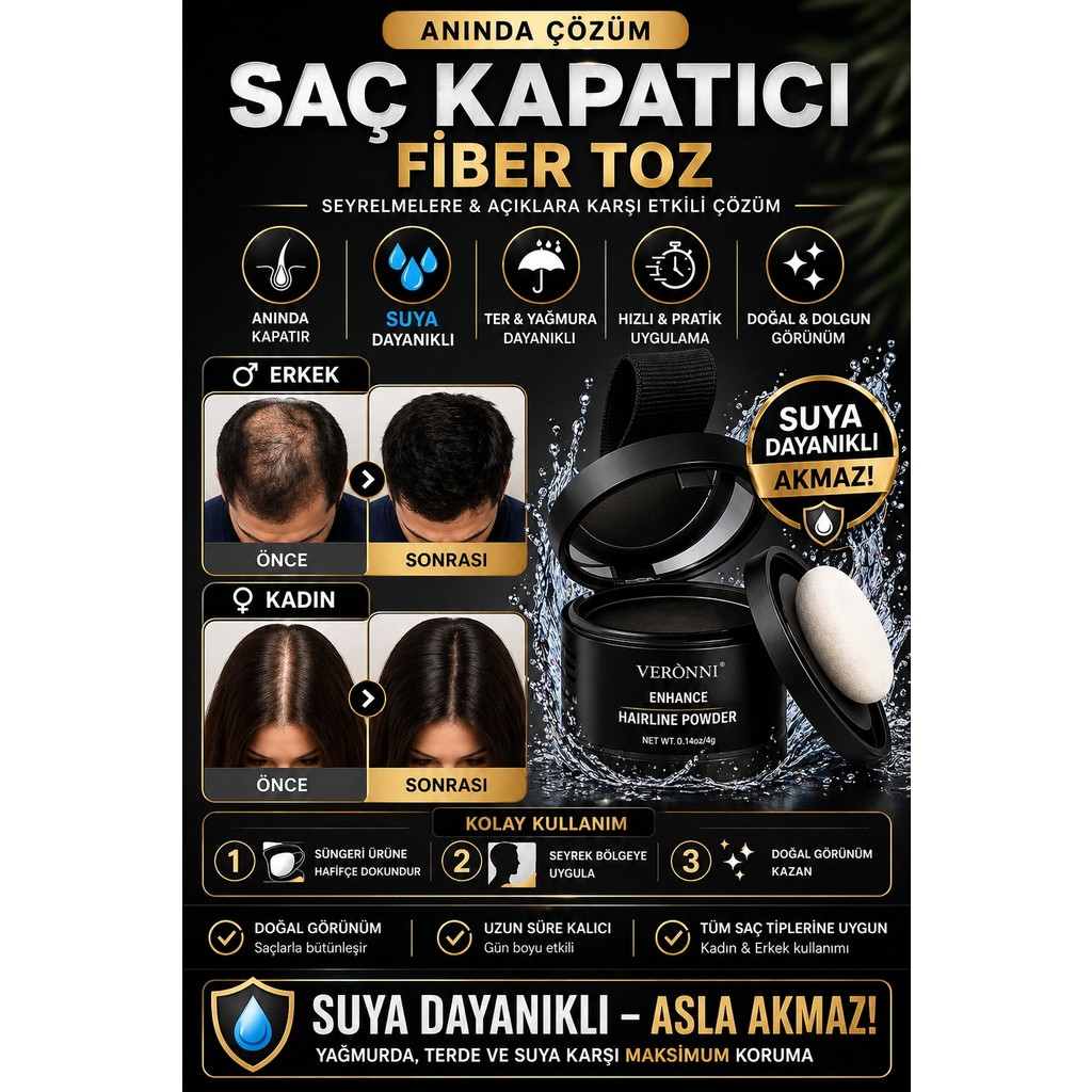 Blue Skin Care siyah Saç Kapatıcı Yeni Nesil Saç Dolgunlaştırıcı Pudra | Seyrek Sakal Saçlar için Saç Fiberi | Saç Ve Beyaz Kapatıcı Suda Çıkmaz er... Saç Boyası Fiyatı