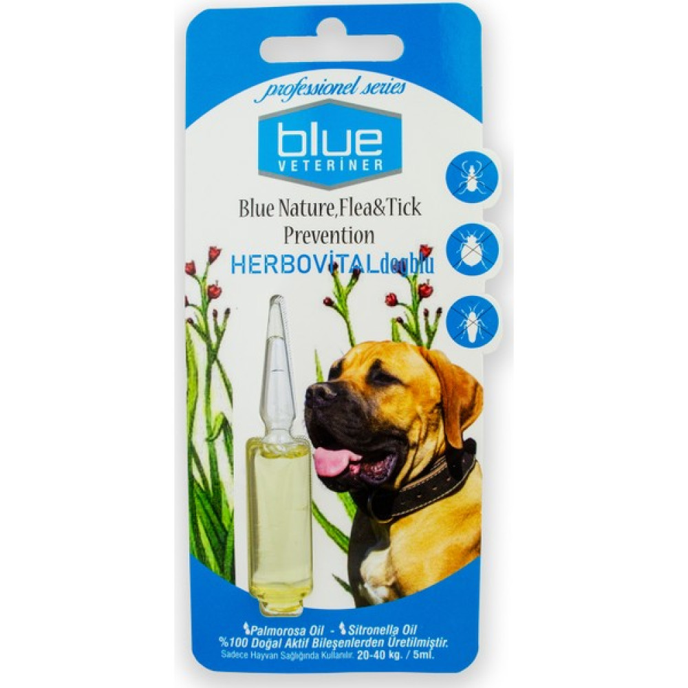 Blue Veteriner 20-40KG Köpekler Için Bitkisel Ense Damlası 5ml Evcil Hayvan Ürünleri Fiyatı