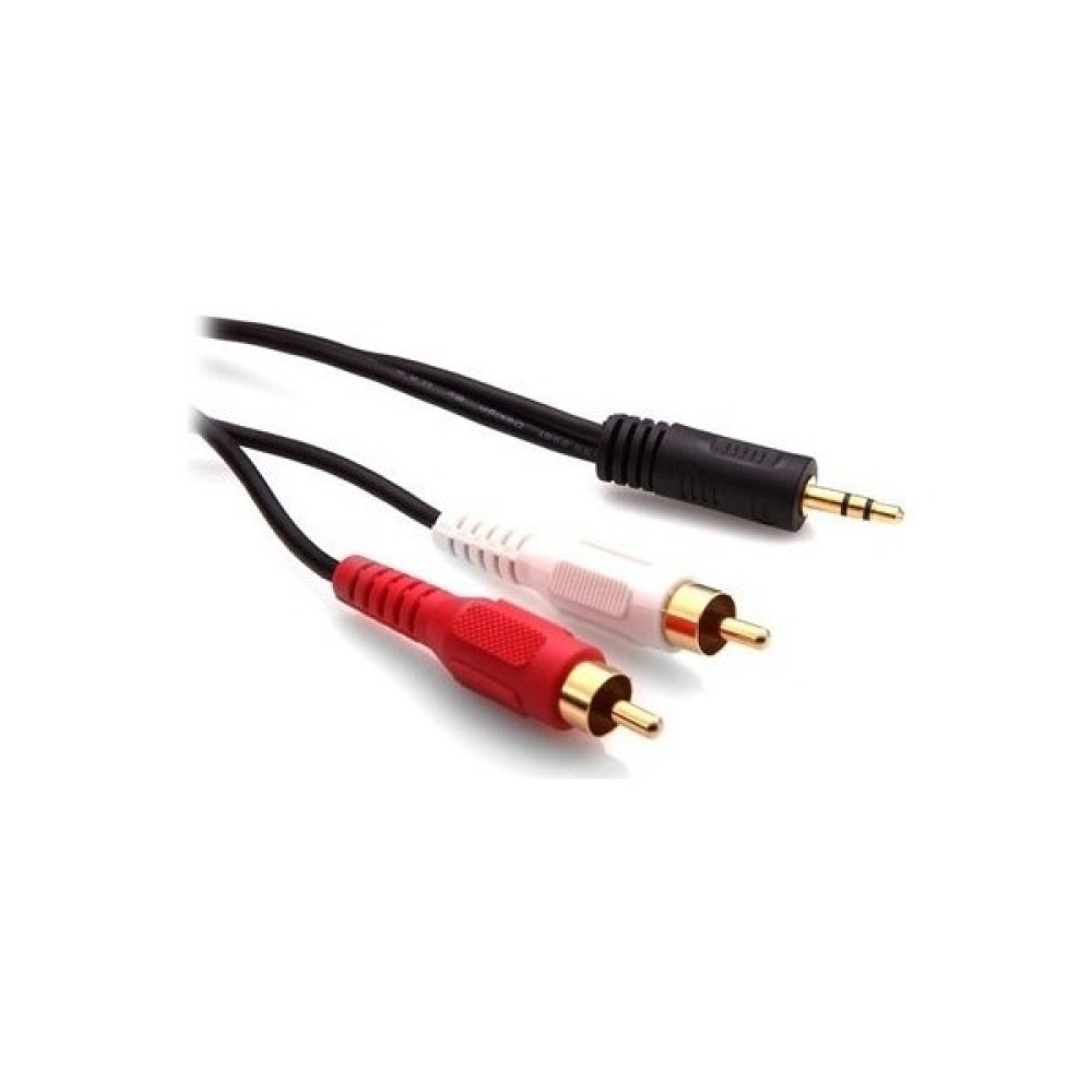 Blue Wings 3.5mm Stereo To 2 Rca Aux Standart Ses Kablosu - 1.5m -3M-5M-15M-20M - 3 m Ses Kablosu Fiyatı