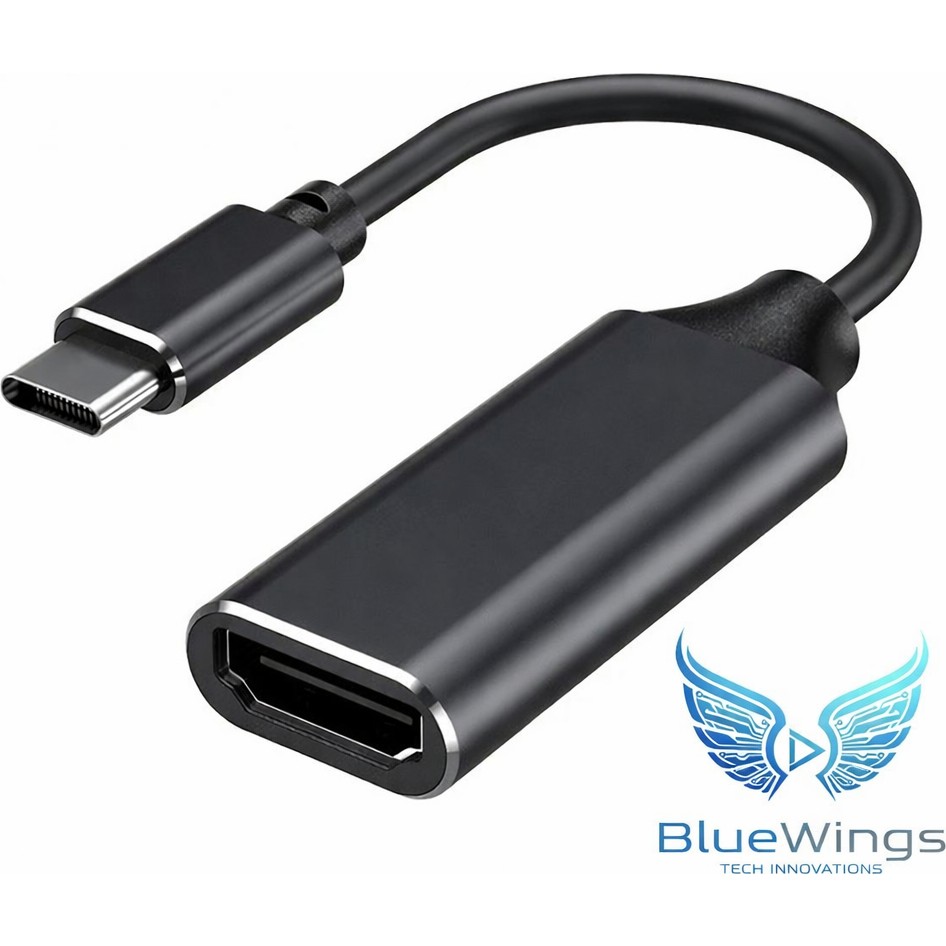 Blue Wings 4K Ultra Hd Usb-C To HDMI Dönüştürücü Adaptör – Type-C Görüntü Aktarıcı Kablo (Thunderbolt 3/4 Uyumlu – Macbook, Laptop, Telefon ve Tabl... Laptop Adaptör Fiyatı
