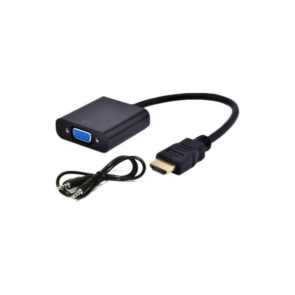 Blue Wings HDMI To VGA Adaptör Ses Destekli + Aux Dönüştürücü Kablosu Bilgisayar Çevirici ve Adaptörü Fiyatı