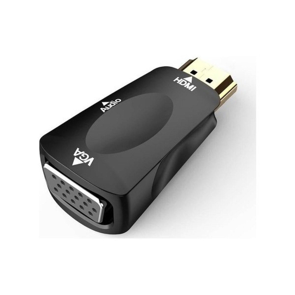Blue Wings HDMI To VGA Erkek-Dişi Hd 1080P Ses Destekli Dönüştürücü Adaptör - Siyah Bilgisayar Çevirici ve Adaptörü Fiyatı