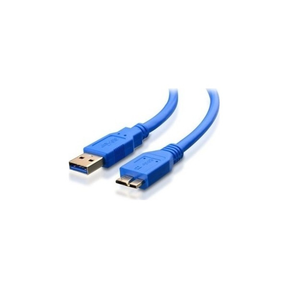 Blue Wings USB 3.0 Taşınabilir Harddisk Micro B Harici Disk Kablosu 1. Kalite - Mavi - 0,5 m Disk Kablosu Fiyatı