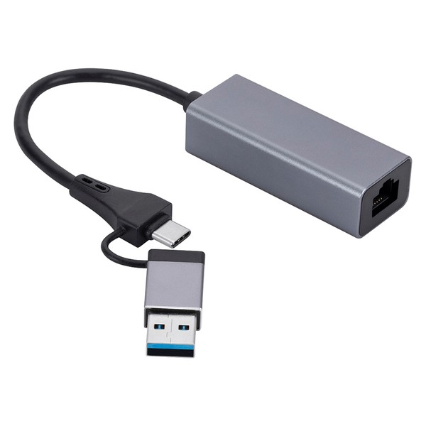 Blue Wings USB ve Type-C Hub Adaptör To 3x USB 3.0 + RJ45 1000Mbps Gigabit Ethernet Çevirici Dönüştürücü - Gri Bilgisayar Çevirici ve Adaptörü Fiyatı