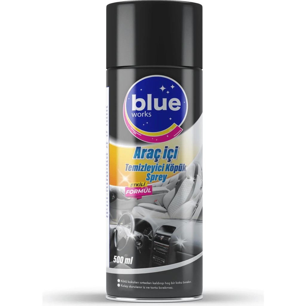 Blue Works Çok Amaçlı Araç Içi Köpük Sprey 500 ml Torpido Bakımı Fiyatı