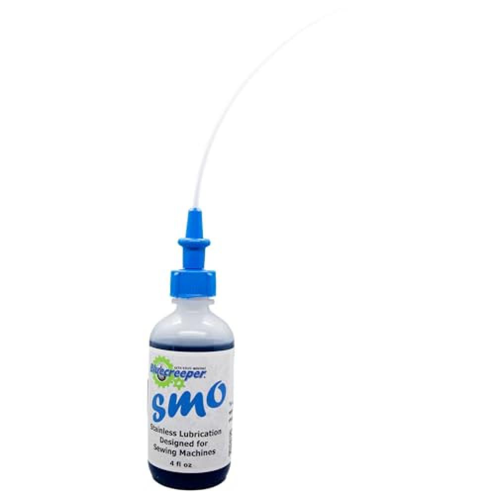 Bluecreeper Stainless Lubrication Sewing Machine Oil | Sewing Machine Accessories | Made in The US | Leak-Proof Precision Oiler 4 Fl Oz