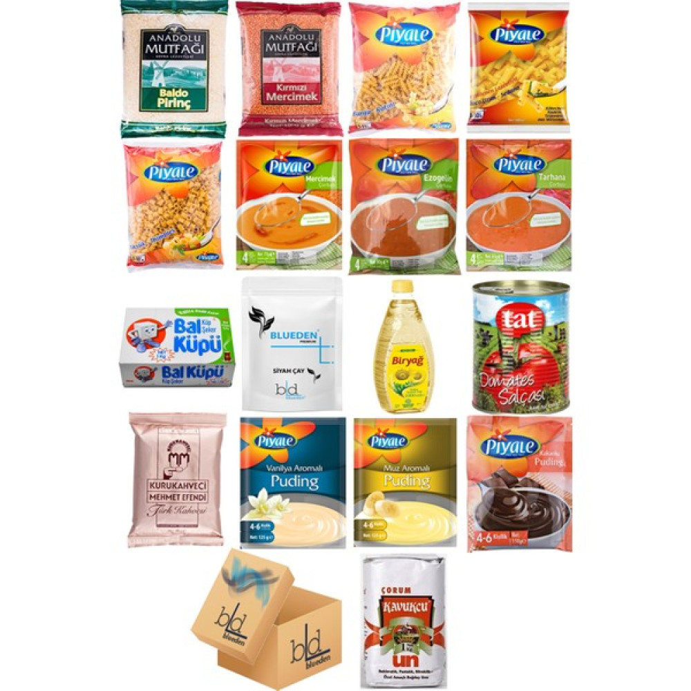 Blueden Ramazan Paketi Kumanya Ezrak Gıda Yardım Kolisi 17 Parça 54 nolu Paket Diğer Fiyatı