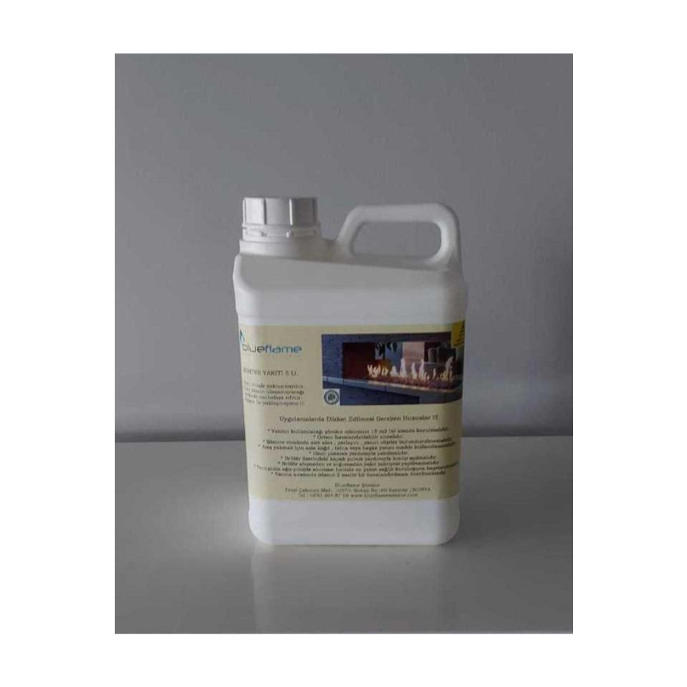BLUEFLAME -5 Litre- Bio Ethanol (BACASIZ) Etanol Şömine Yakıtı Diğer Fiyatı