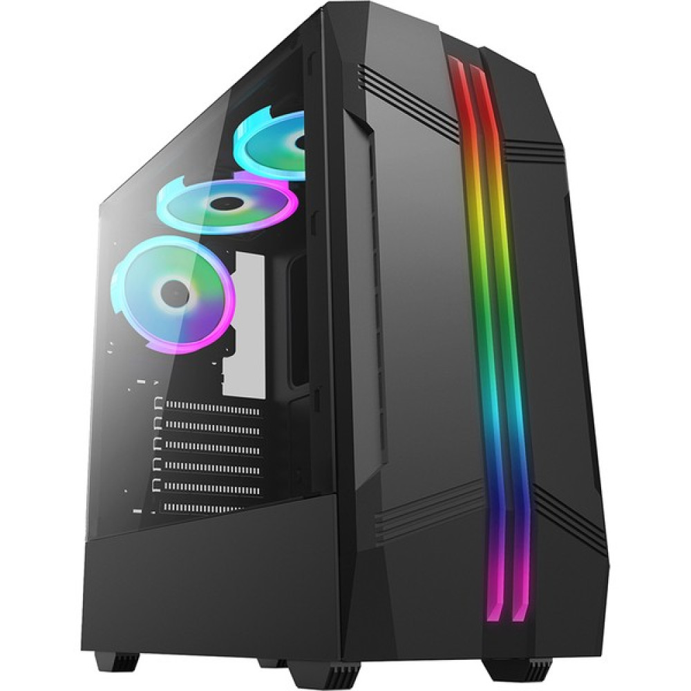 Blueforce Tiger Rgb Gaming Oyuncu Kasası 3*120MM Fanlı Mid Tower Psu'suz - Siyah PC Kasaları Fiyatı