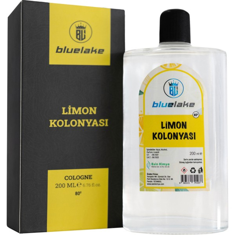 Bluelake Limon Kolonyası 200 ml Cam Şişe Kolonya & Gülsuyu Fiyatı