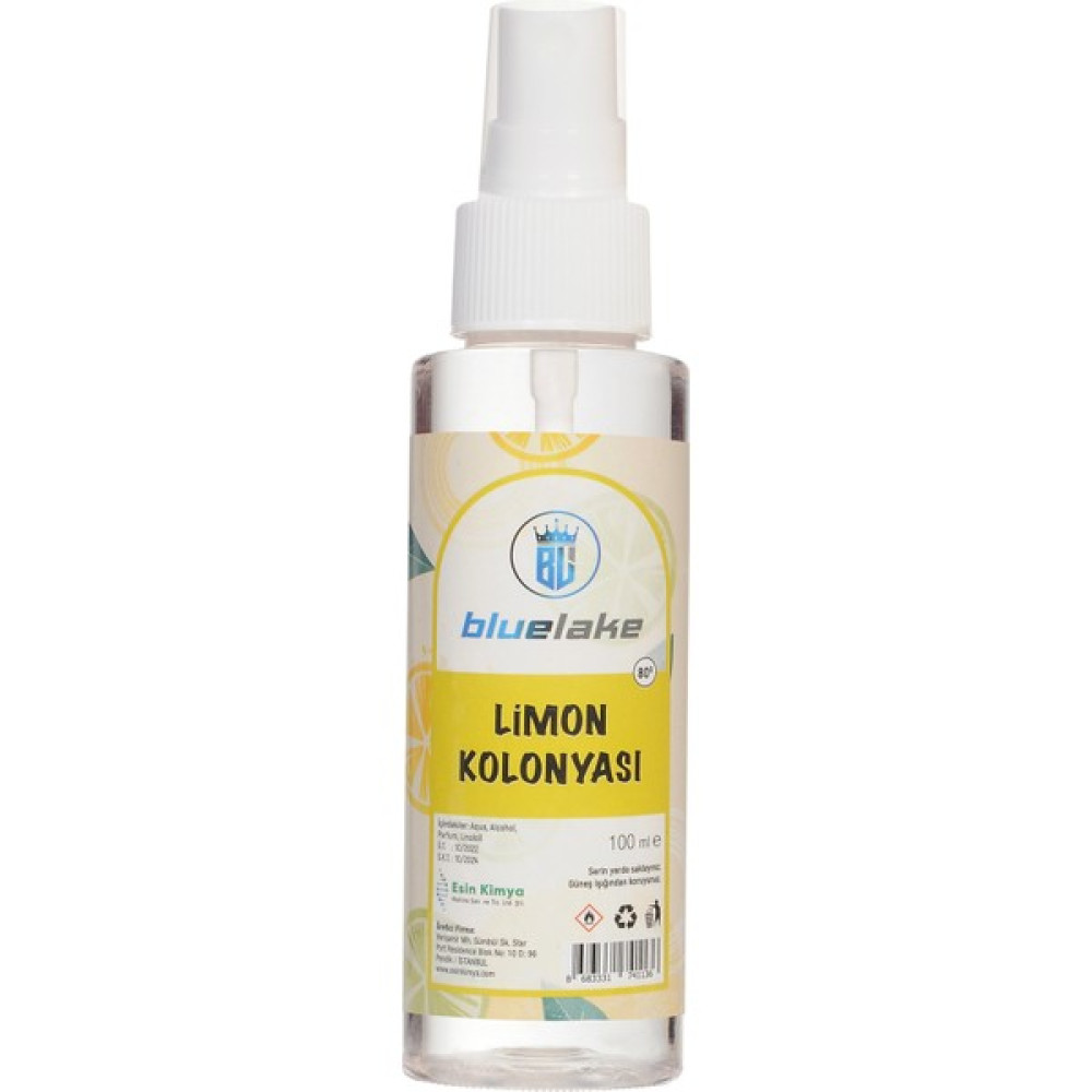 Bluelake Limon Kolonyası Sprey Şişe 100 ml Kolonya & Gülsuyu Fiyatı