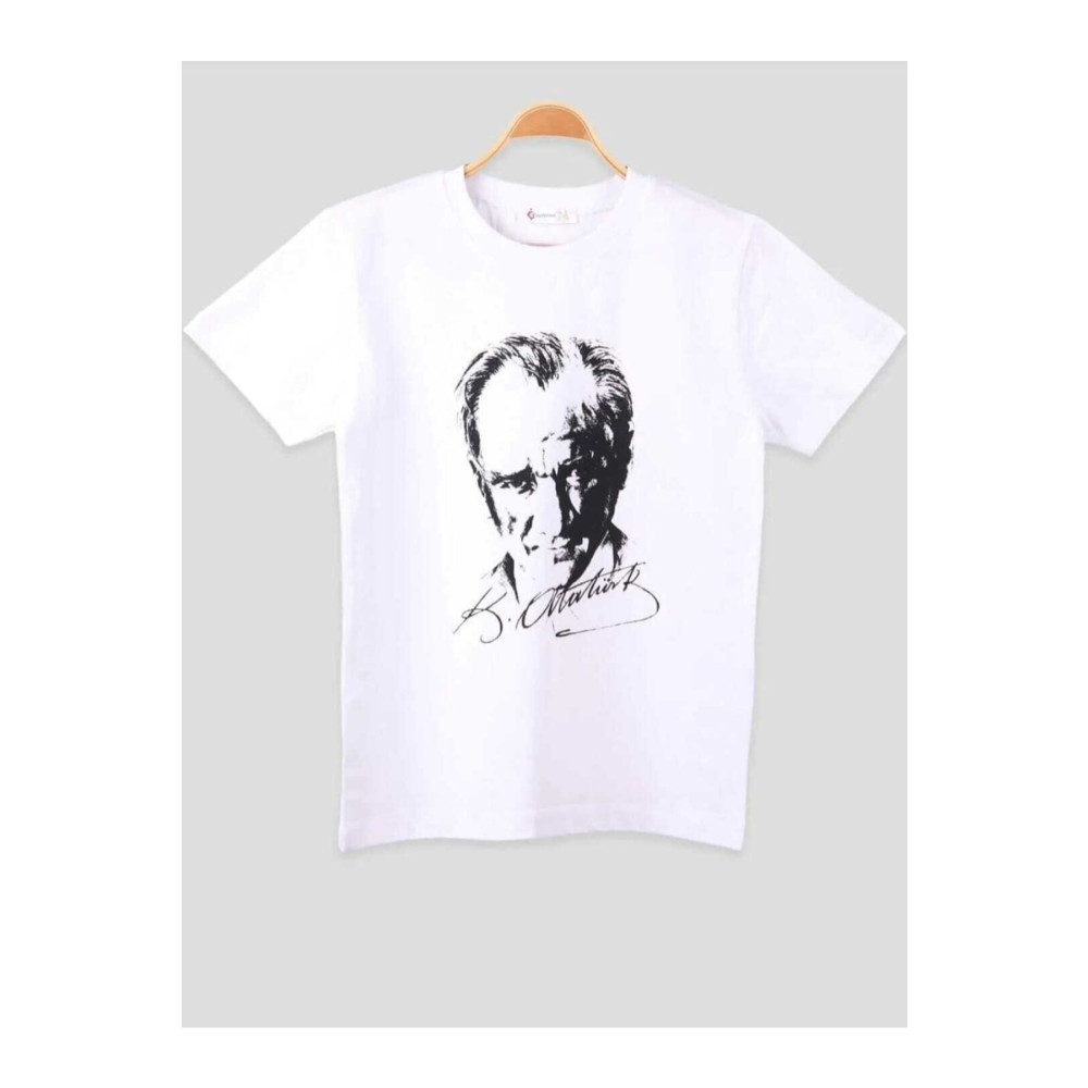 BLUEMOOR Unısex 23 Nisan 29 Ekim 10 Kasım 19 Mayıs Gösteri Kostüm Atatürk Baskılı Kırmızı Kısa Kol T-shırt 10 Yaş Beden Bayan T-shirt Fiyatı