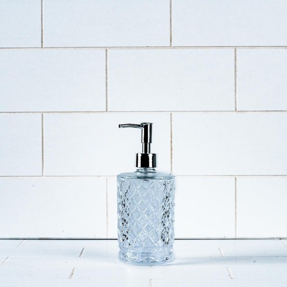 Bluenity Cyrstal Cam Sıvı Sabunluk 8X20 cm Beyaz Sabunluk Fiyatı