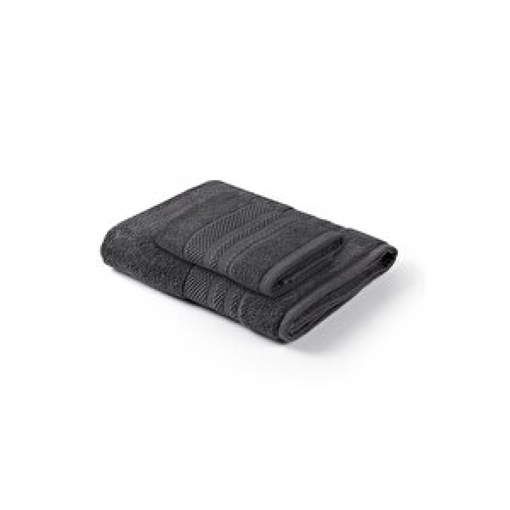 Bluenity Doğal Pamuklu 2'li Banyo Havlusu Soft Rare 90x150 + 50x90 Antrasit Banyo Havlusu Fiyatı