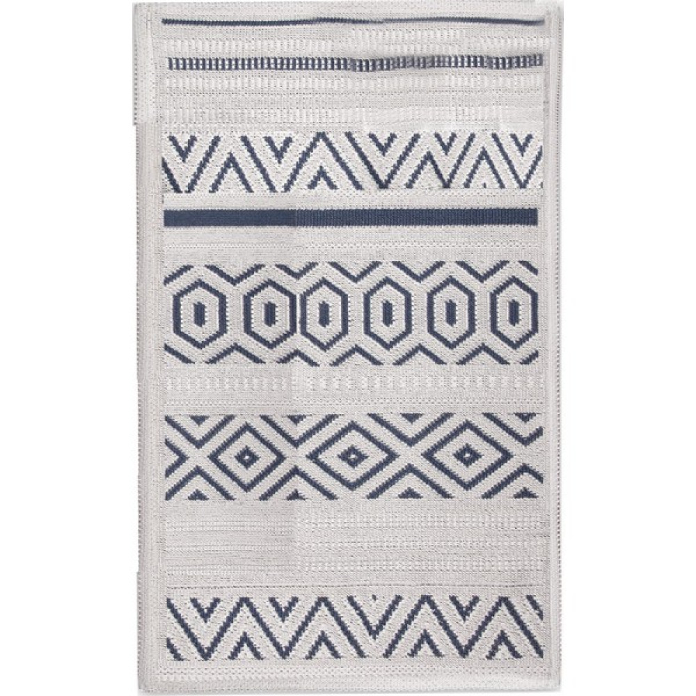 Bluenity Hat Doğal Pamuklu Banyo Kilimi 50X80 cm - Lacivert - Renkli - 253 Klozet Takımı Fiyatı