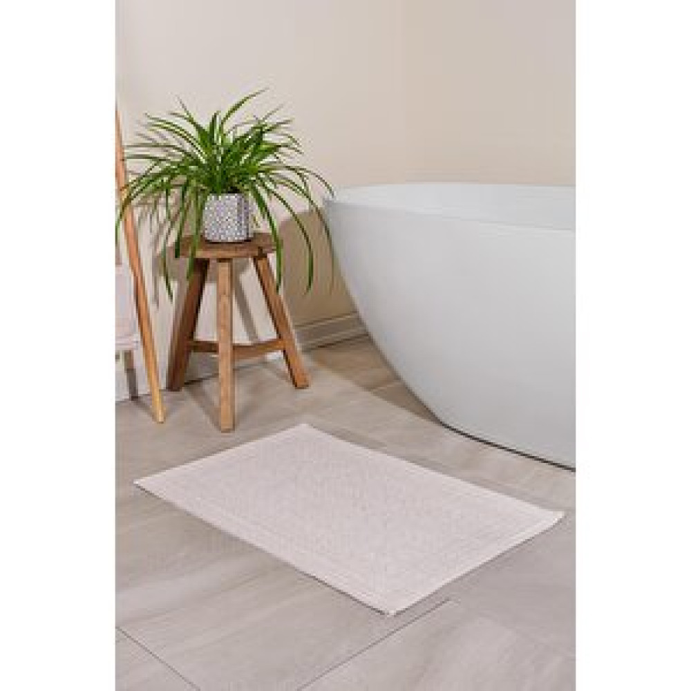 Bluenity İnci Doğal Pamuklu Banyo Paspası 50x80 Cm - Ekru Banyo Halısı Fiyatı