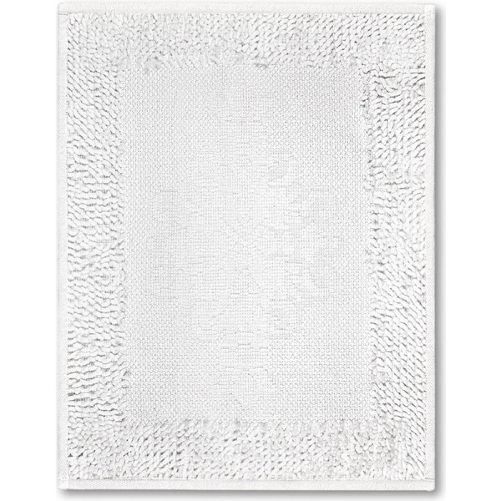 Bluenity Madrid Doğal Pamuklu Banyo Kilimi 50X60 cm - Beyaz - Renkli - 190 Klozet Takımı Fiyatı