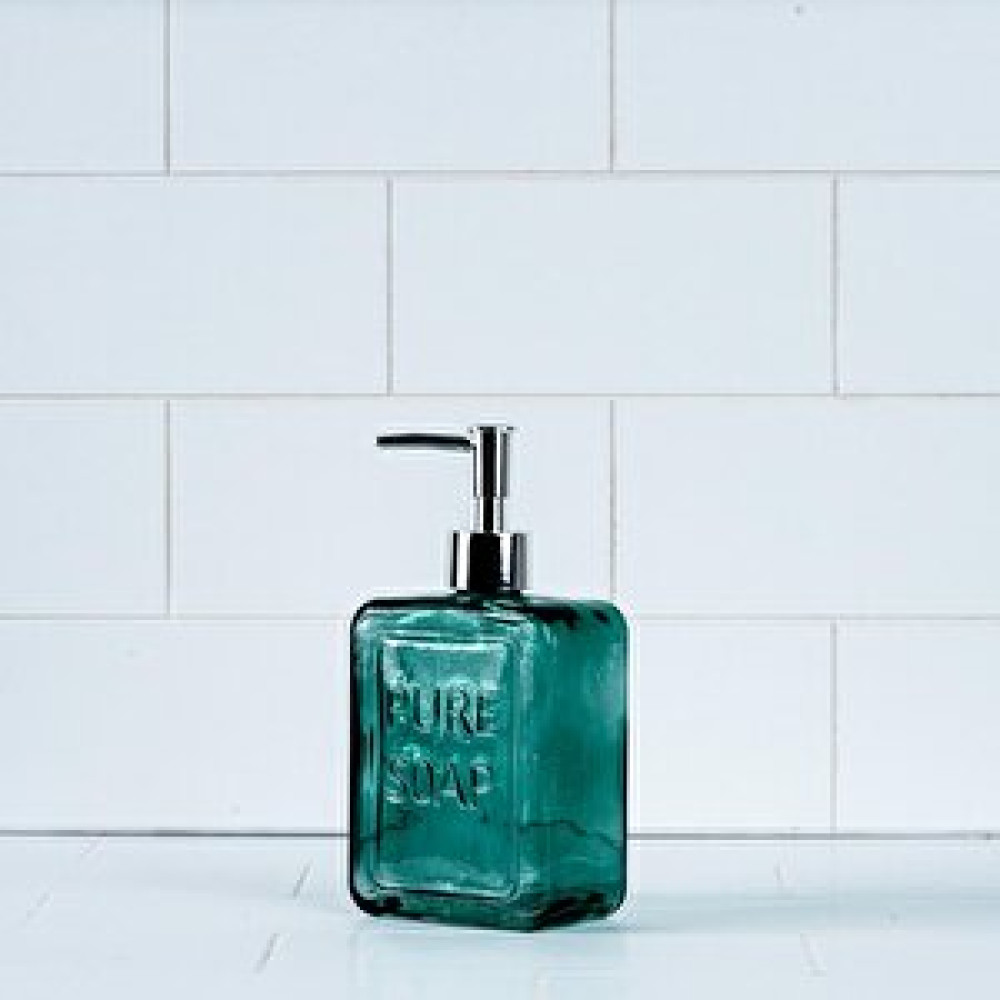 Bluenity Pure Glass Cam Sıvı Sabunluk 10x20 Cm Yeşil Sabunluk Fiyatı