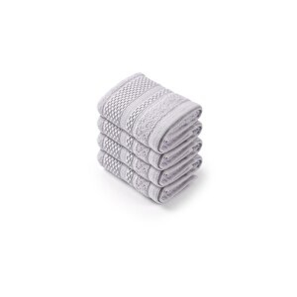 Bluenity Softy - %100 Doğal Pamuklu 4'lü Misafir Banyo / Mutfak Havlusu Seti - 30x50 Cm Gri Banyo Havlusu Fiyatı