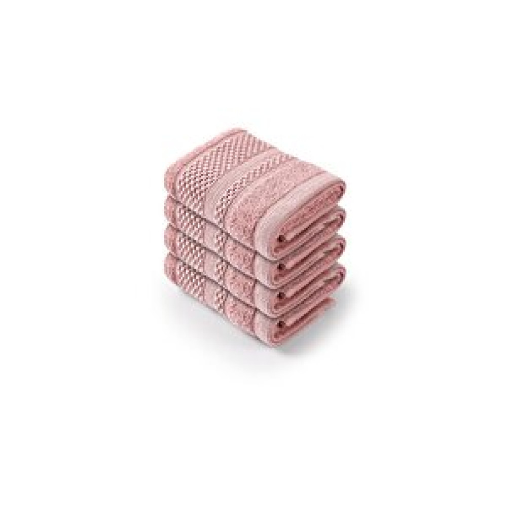 Bluenity Softy - %100 Doğal Pamuklu 4'lü Misafir Banyo / Mutfak Havlusu Seti - 30x50 Cm Pembe Banyo Havlusu Fiyatı